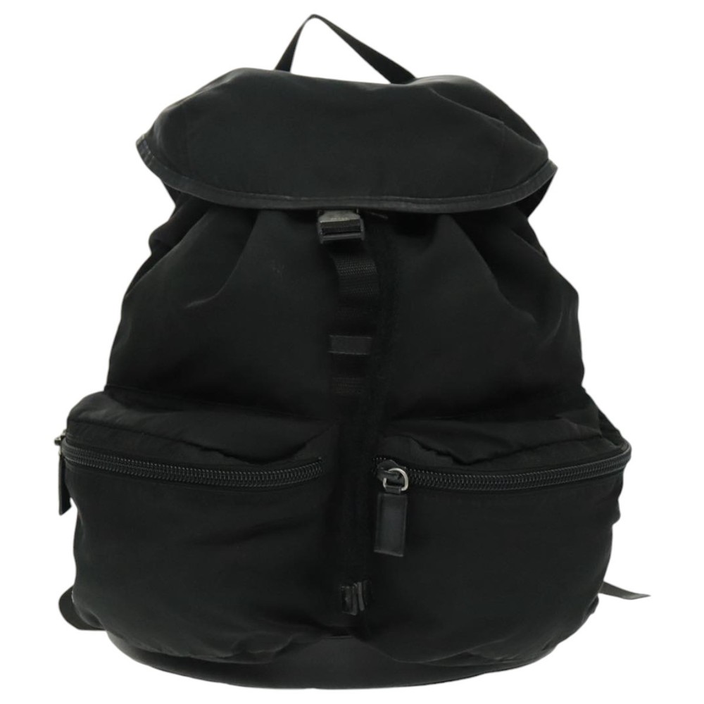 PRADA Backpack Nylon Black Silver Auth ep6168 - Picture 13 of 16